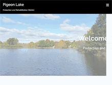 Tablet Screenshot of pigeonlake.org